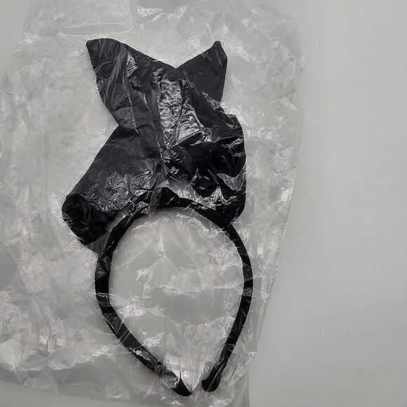 Lot of 2 LED Bunny Ear Headband Lights Halloween Costume Cosplay Black and White - Picture 3 of 7